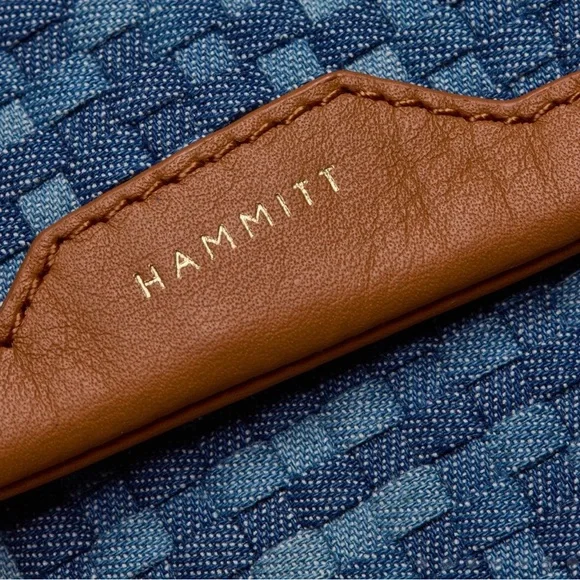 HAMMITT Women’s VIP MOBILE Mosaic Denim/Brushed Gold Crossbody - Picture 7 of 16